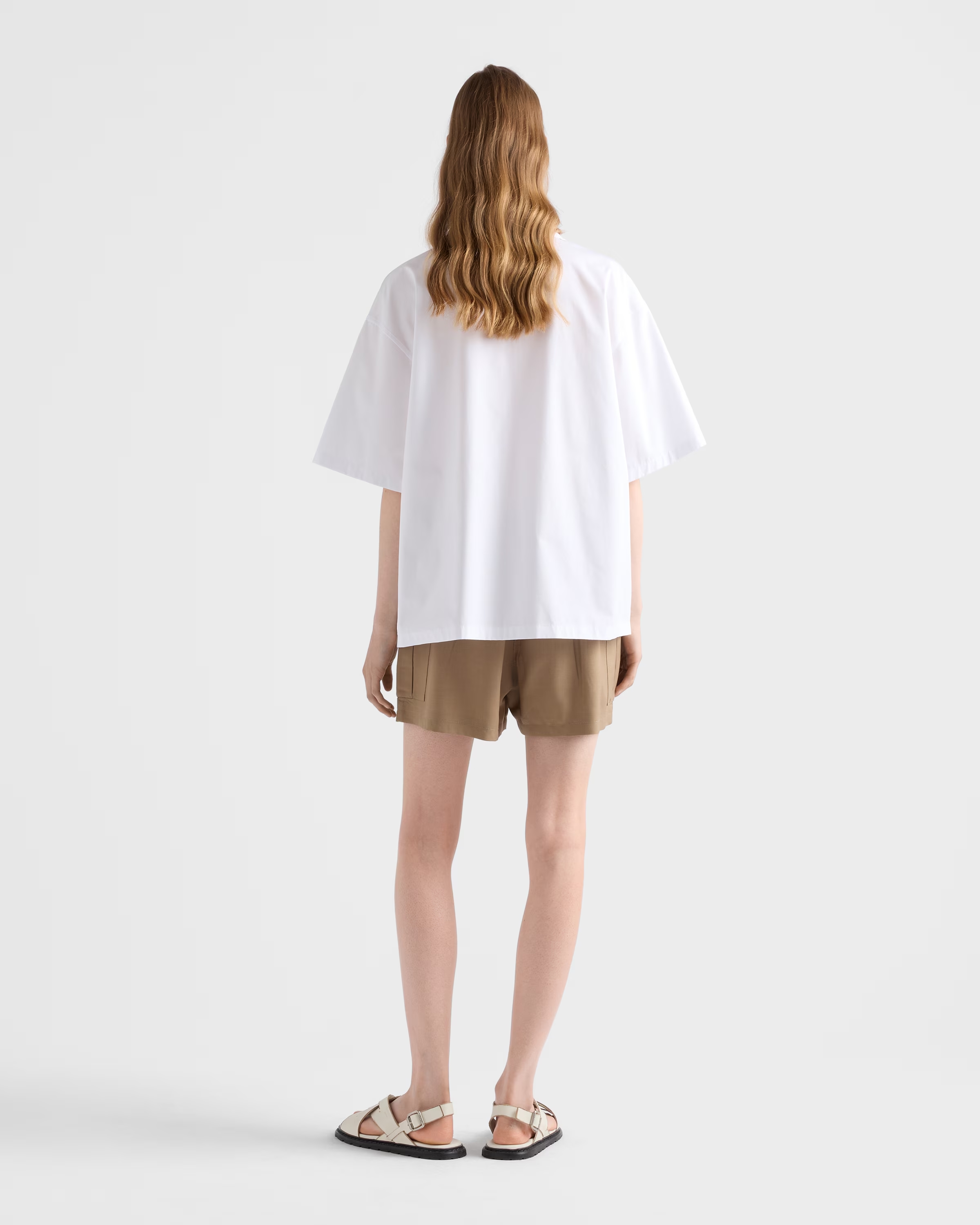 Embroidered poplin shirt — gallery image